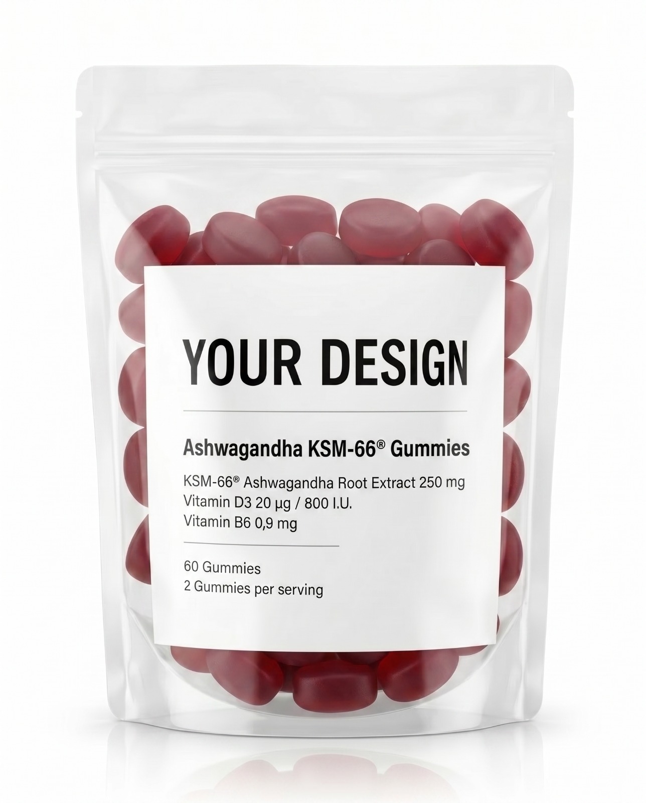 Ashwagandha KSM-66® Gummies - View 3 - Private Label Vitamin Gummies by Nutrade