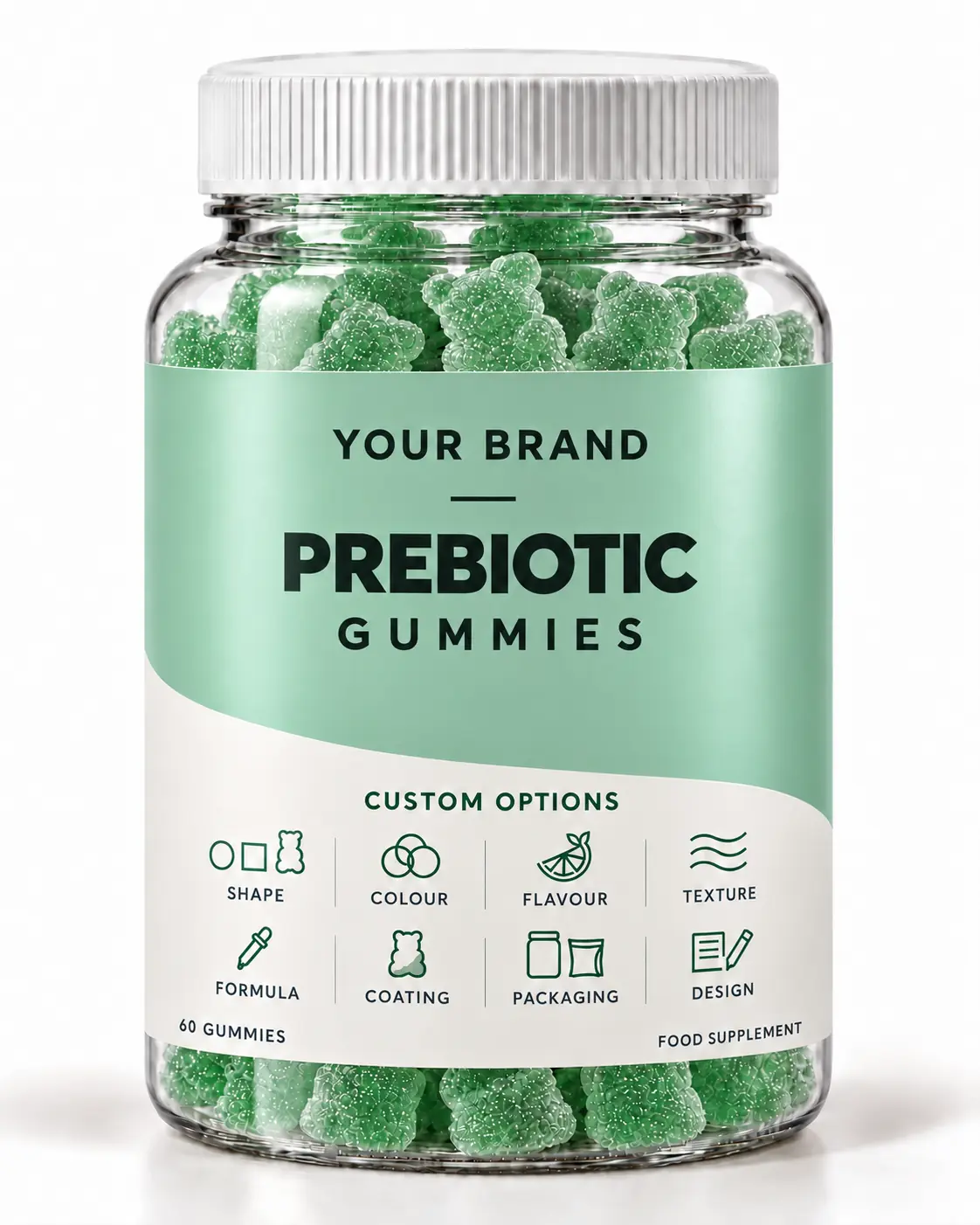 Präbiotische Gummies — Private Label Vitamin Gummies von Nutrade