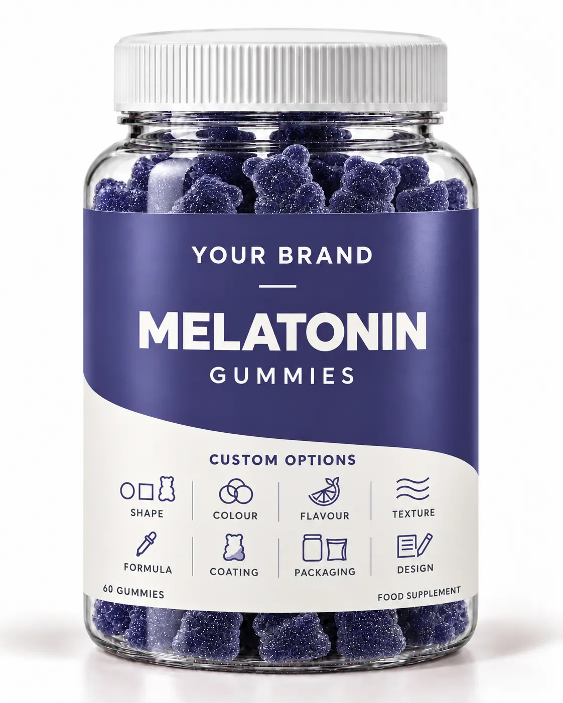 Melatonin Gummies — Private Label Vitamin Gummies by Nutrade