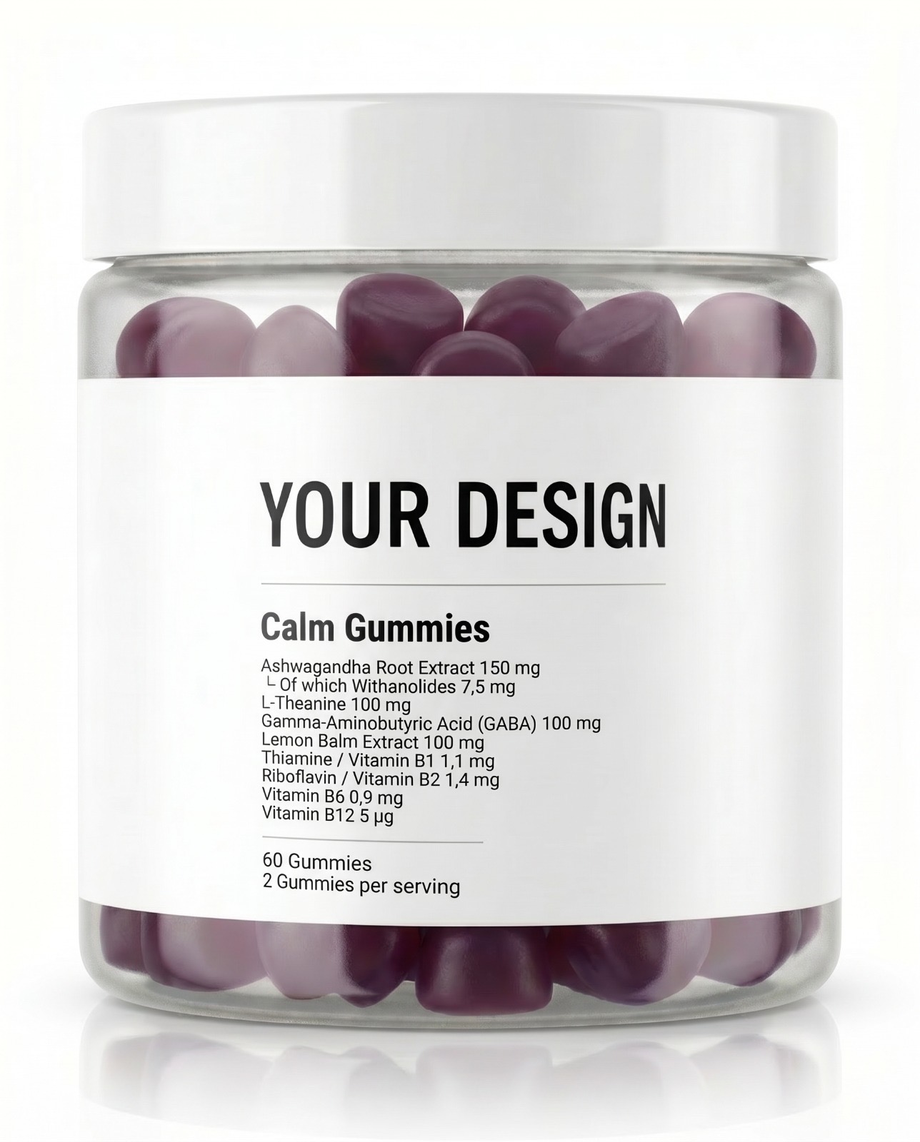 Calm Gummies - View 2 - Private Label Vitamin Gummies by Nutrade
