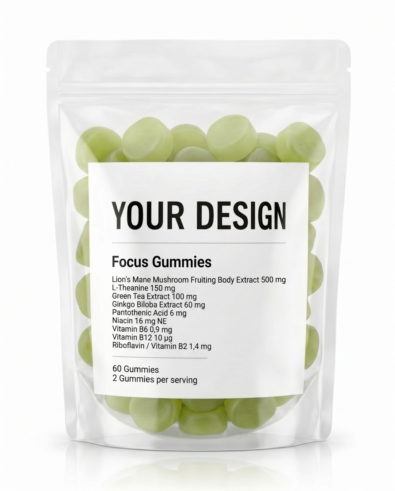 Focus Gummies - View 2 - Private Label Vitamin Gummies by Nutrade