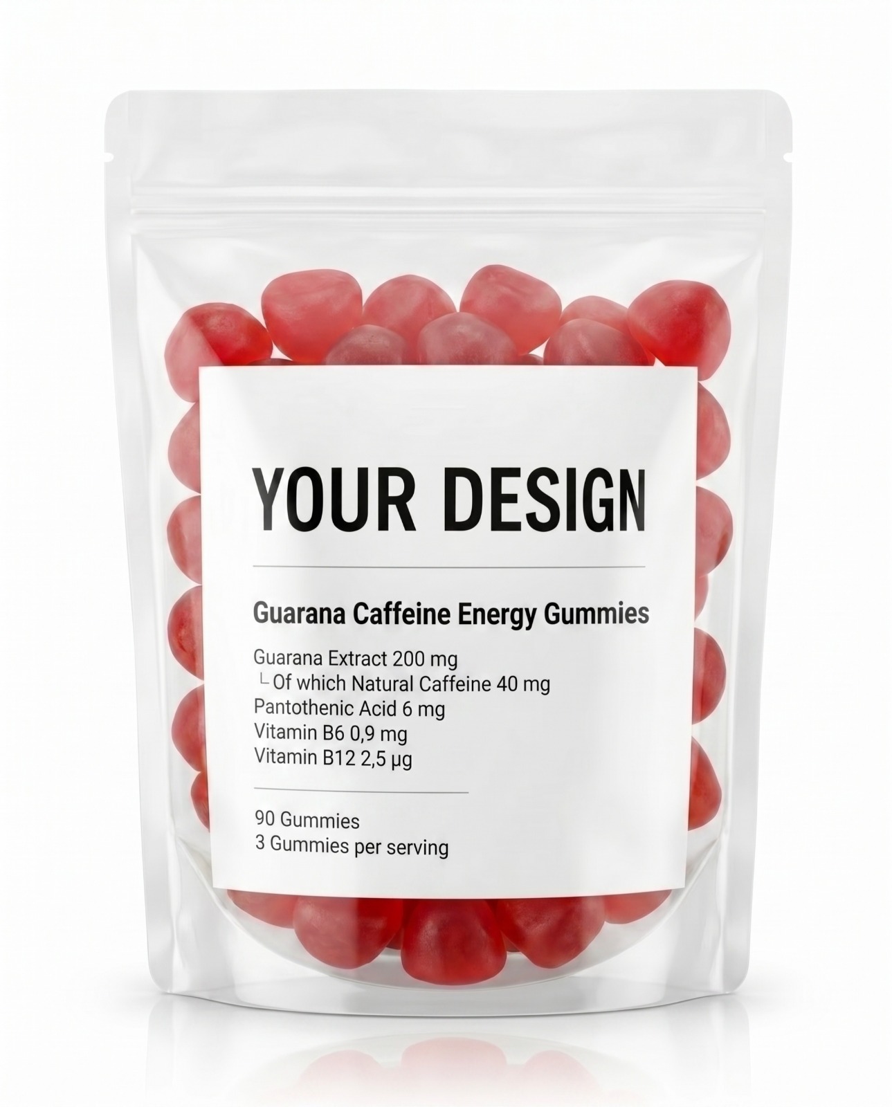 Guarana Caffeine Energy Gummies - Private Label Vitamin Gummies by Nutrade