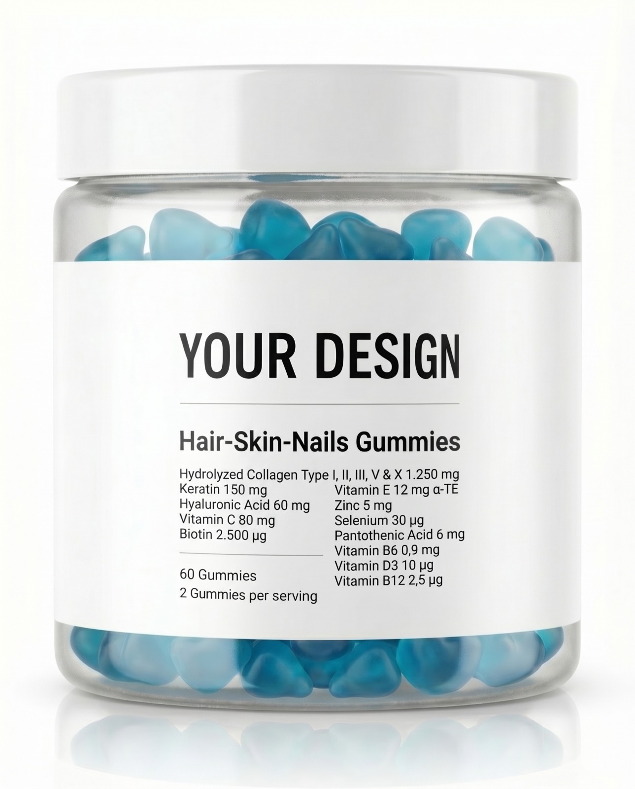 Skin-Hair-Nails Gummies - View 2 - Private Label Vitamin Gummies by Nutrade