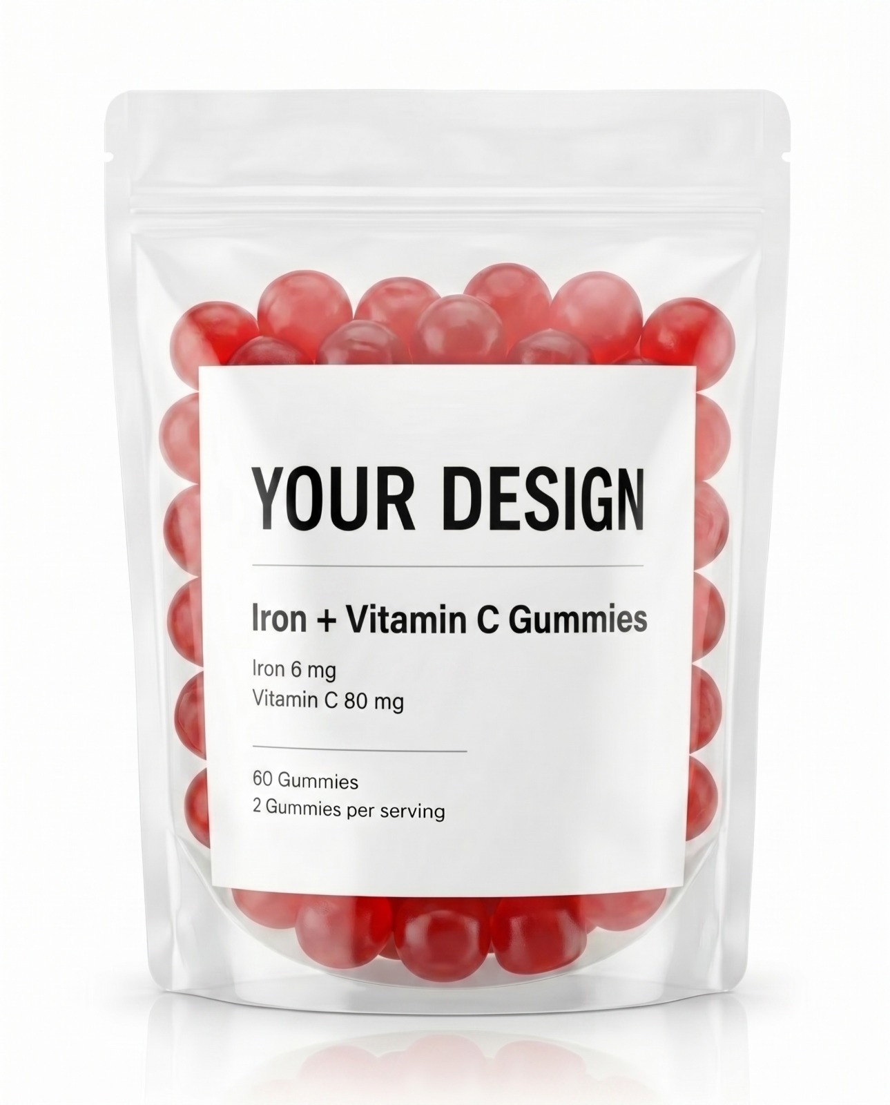 Iron + Vitamin C Gummies - Private Label Vitamin Gummies by Nutrade