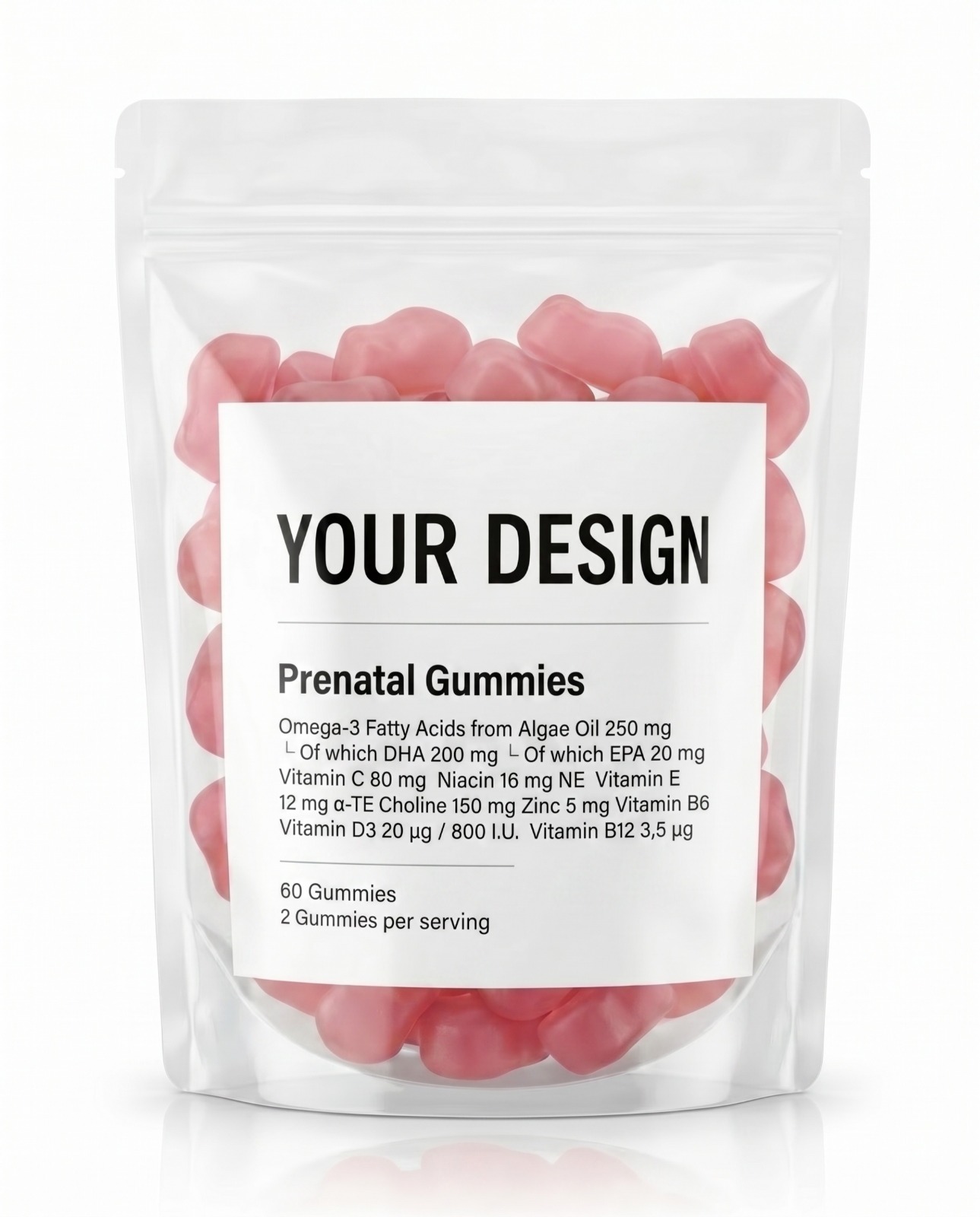 Prenatal Gummies - View 2 - Private Label Vitamin Gummies by Nutrade