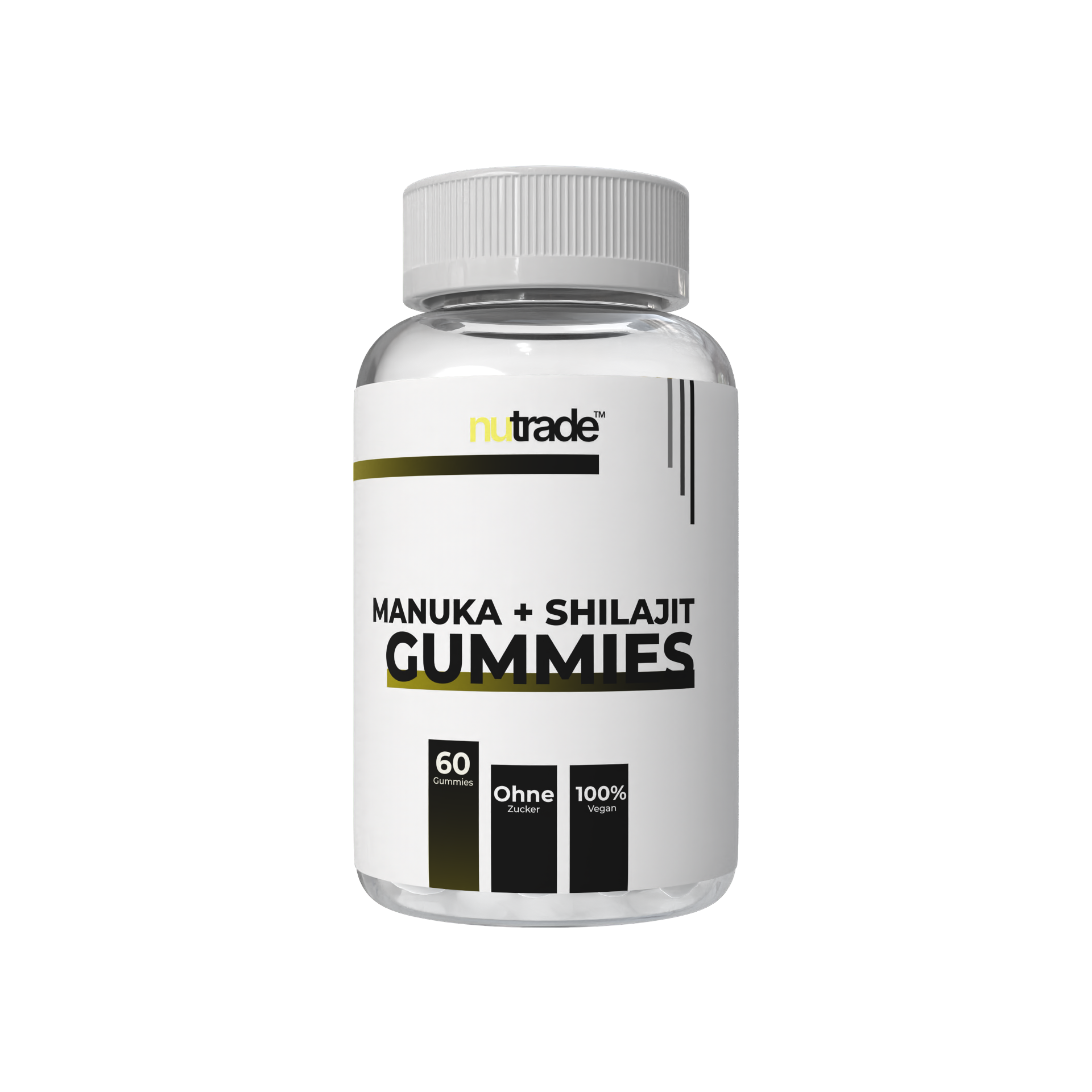 Manuka Honig + Shilajit Gummis - Private Label Vitamingummis von Nutrade