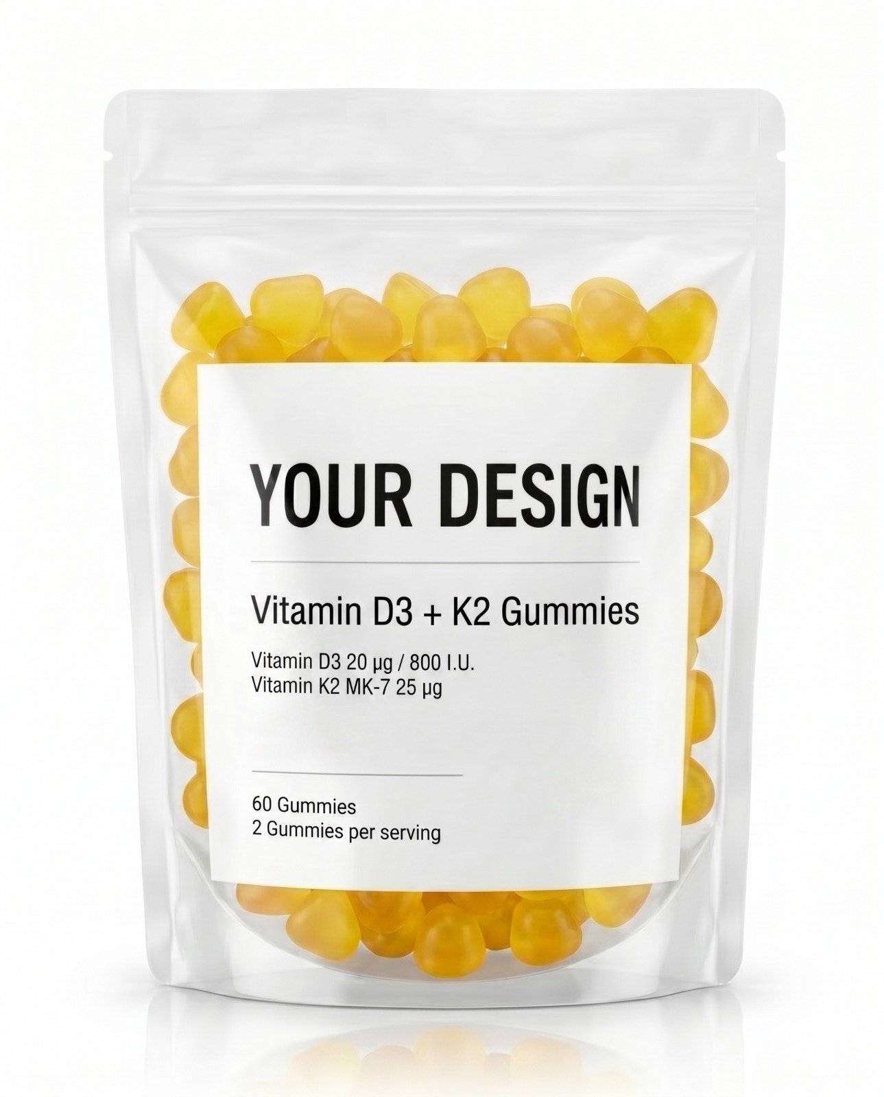 Vitamin D3 + K2 Gummies - Stand-up Pouch