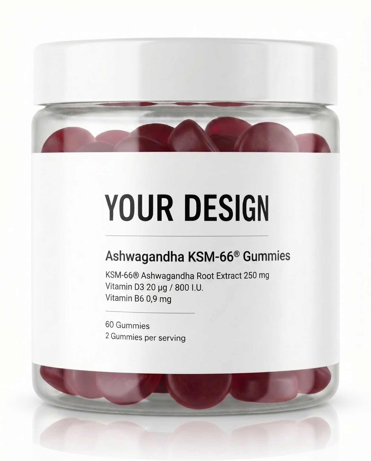 Ashwagandha KSM-66® Gummies - View 2 - Private Label Vitamin Gummies by Nutrade